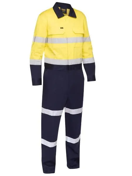 Bisley Taped Hi Vis Work Coverall With Waist Zip Opening BC6066T Metro Workwear.